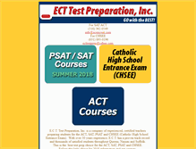 Tablet Screenshot of ecttestprep.com